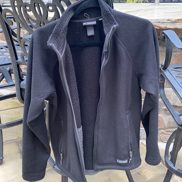 REI Polartec Zip Up Black Jacket Sz L - Picture 6 of 9